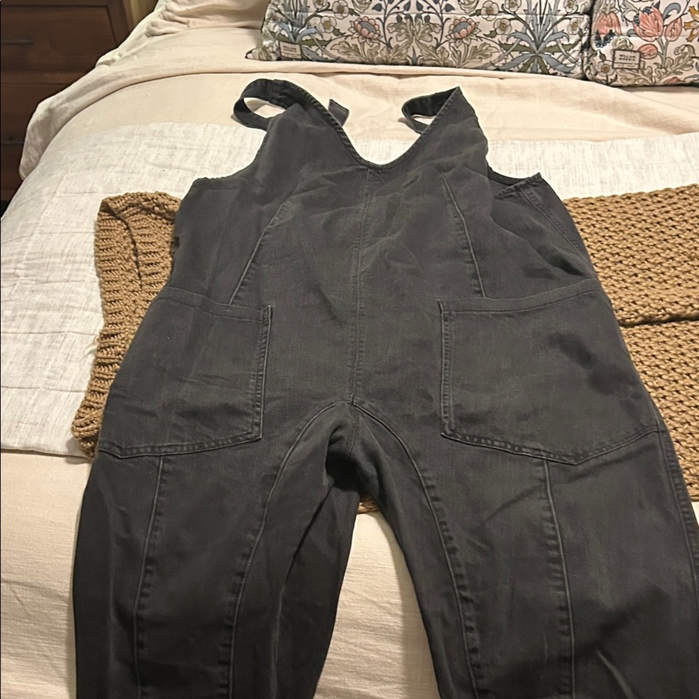 Free People Dark Gray Women's Jeans Overalls